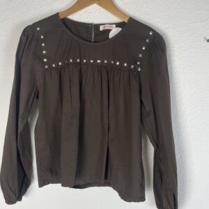 CAMISA TACHUELAS MARRON