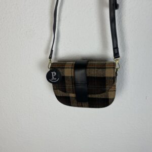 BOLSO CUADROS TONOS MARRONES