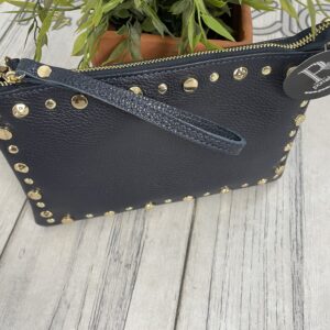 BOLSO TACHUELAS MARINO PIEL