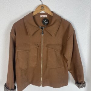 CHAQUETA FORRADA EN CUADROS