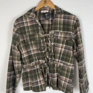 CAMISA CUADROS LACITOS TONOS VERDES