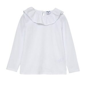 CAMISETA CUELLO BLANCA JUNIOR