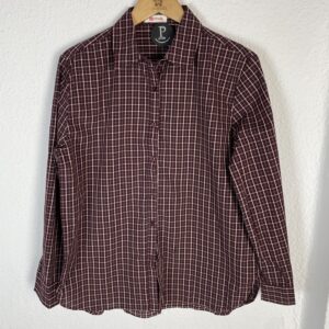 CAMISA CUADROS TONOS BURDEOS