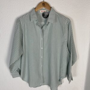 CAMISA OXFORD RAYAS VERDES