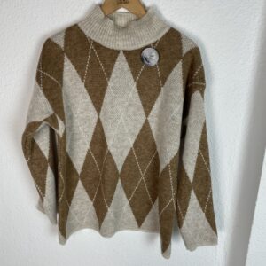 JERSEYS ROMBOS BEIG Y CAMEL