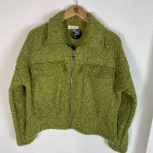 CHAQUERA VERDE LIMA BOLSILLOS