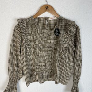 CAMISA VICHY VERDE NIDO DE ABEJA