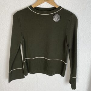 JERSEYR VERDE MILITAR DETALLE BEIG