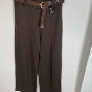 PANTALÓN MARRÓN PUNTO ROMA