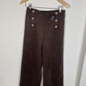 PANTALON ANTELINA BOTONES MARRON