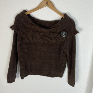 JERSEYRS CUELLO BARCO CON OCHOS MARRON