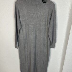 VESTIDO LANA CUELLO ALTO GRIS