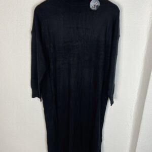 VESTIDO LANA CUELLO ALYO NEGRO