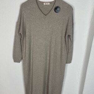 VESTIDO LANA BEIG PICO