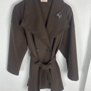 ABRIGO MARRON CRUZADO