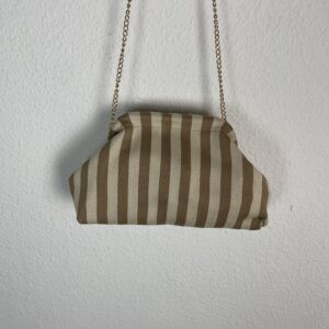 BOLSO TELA CAMEL Y BEIG