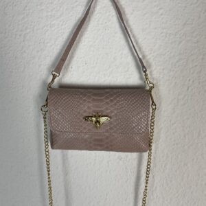 BOLSO PIEL LIBELULA ROSA