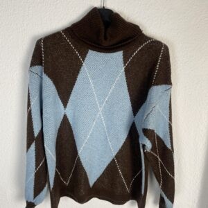 JERSEYS ROMBOS CELESTE Y MARRON