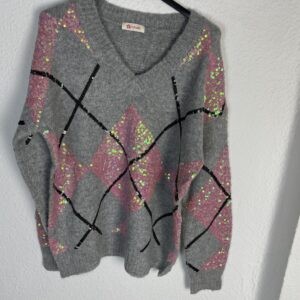 JERSEYRS ROMBOS BRILLI GRIS Y ROSA