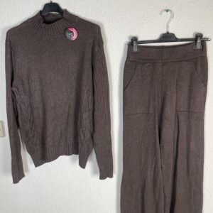 CONJUNTO LANA MARRON