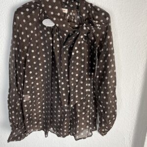 CAMISA LUNARES LAZO MARRÓN