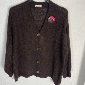 CHAQUETA MARRON BOTONES DORADOS