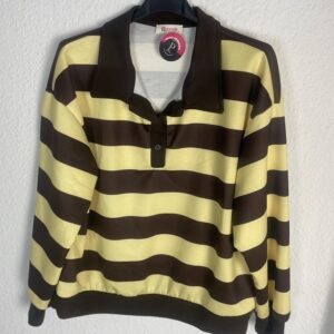 SUDADERA RAYAS MARRON Y AMARILLA