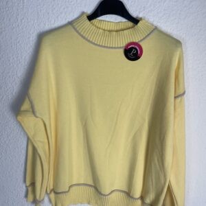 JERSEYS AMARILLO DETALLE BEIG