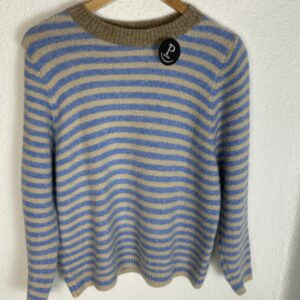 JERSEYS RAYAS CELESTE Y BEIG