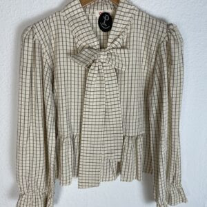 CAMISA LAZO BEIG CUADROS