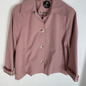 PARKA ROSA DETALLE CUADROS DE VICHY