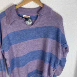 JERSEYR CUELLO POLO MALVA Y AZULON