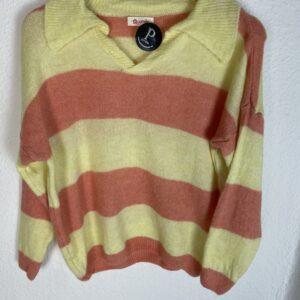 JERSEYR CUELLO POLO AMARILLO Y NARANJA