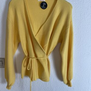 CHAQUETA CRUZADA AMARILLA