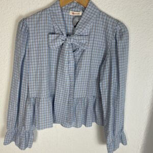 CAMISA LAZO VOLANTE AZUL