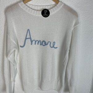 JERSEYR BLANCO DETALLE AMORE REALCE AZUL