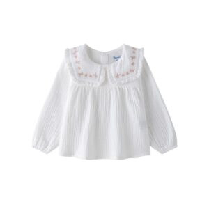 CAMISA BAMBULA BLANCA BORDADA