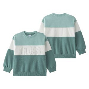 SUDADERA VERDE RAYAS