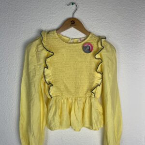 CAMISA NIDO DE ABEJA AMARILLA