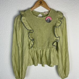 CAMISA NIDO DE ABEJA LIMA