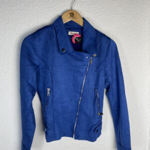 CHAQUETA ANTELINA AZULONA