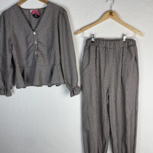 CONJUNTO VICHY MARRON