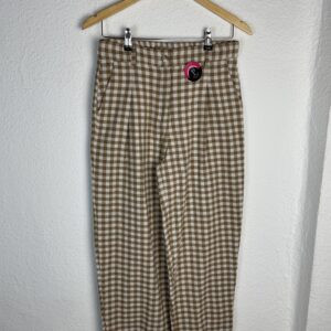 PANTALON VICHY CAMEL