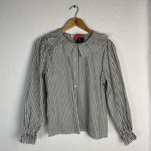CAMISA RAYAS CUELLO GRIS