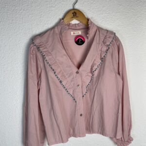 CAMISA ROSA PICO CON DETALLES