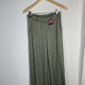 PANTALÓN CUADROS BOLSILLOS VERDE