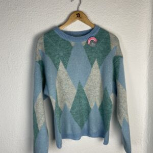 JERSEYS AZUL Y VERDE ROMBOS