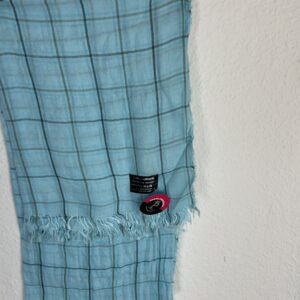 PAÑUELO CUADROS AZUL TURQUESA