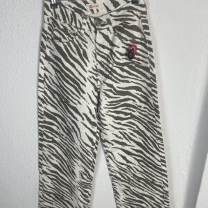 PANTALÓN CEBRA MARRÓN Y BLANCO