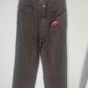 PANTALÓN MARRÓN TACHUELAS